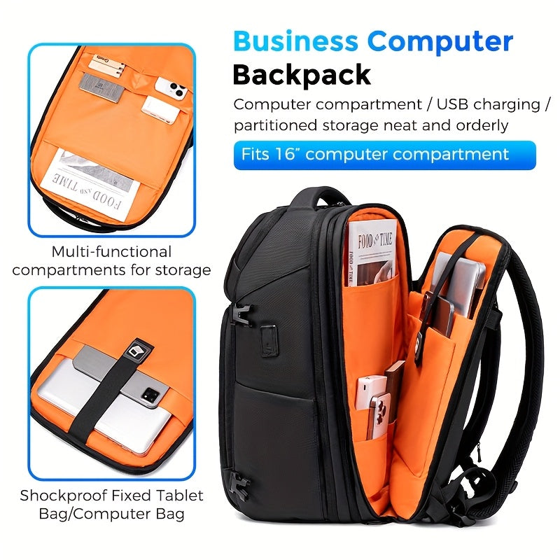 Men's Laptop Backpack Business Travel Bag