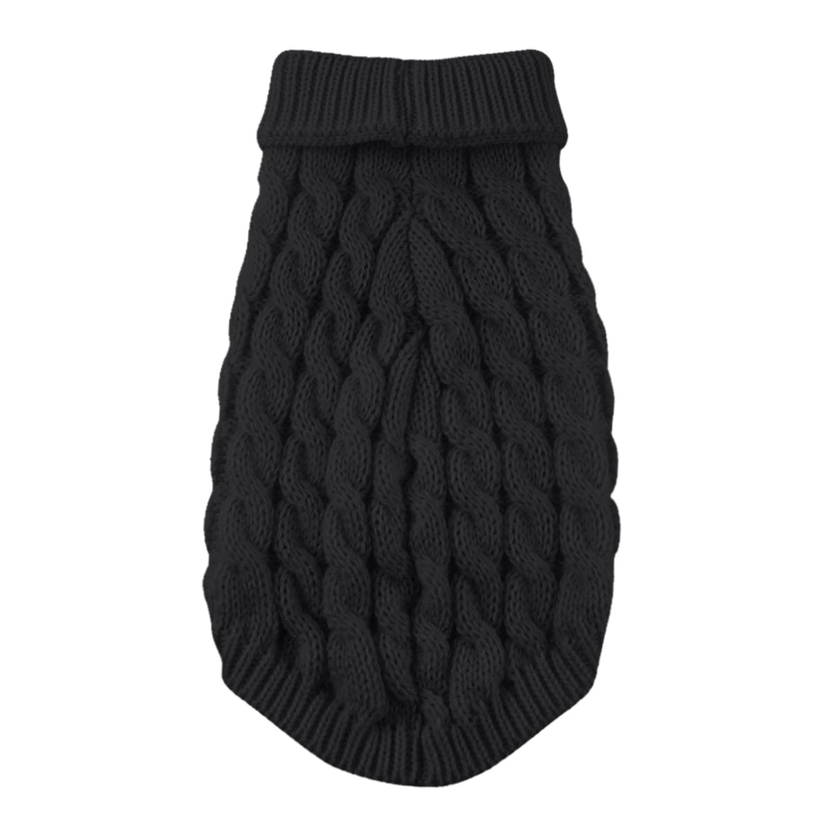 Sleeveless Knit Dog Sweater - Black - S - product photo 3 of 8