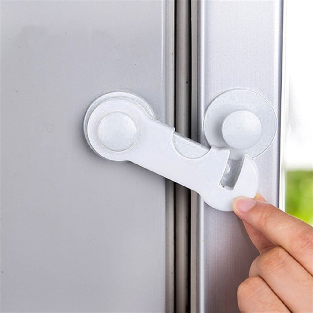 Cabinet Locks for Pet Safety Plastic Latches with Adhesive for Drawer Cupboards Closet and Pantry