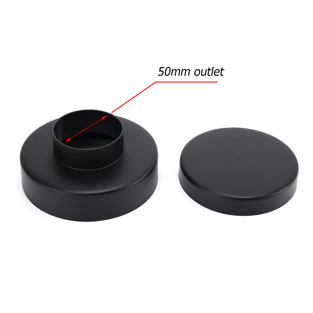 Watermark Matt Black Round 100mm Tile Insert Floor Drain Shower Grate 50mm Waste — product image 4 of 4