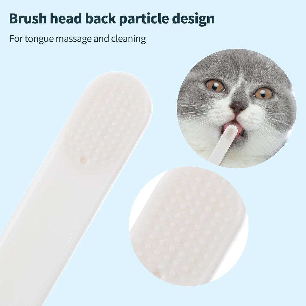 Petluno Small Dog & Cat Toothbrush 5 Set Micro Nano Bristles to Clean pet Teeth