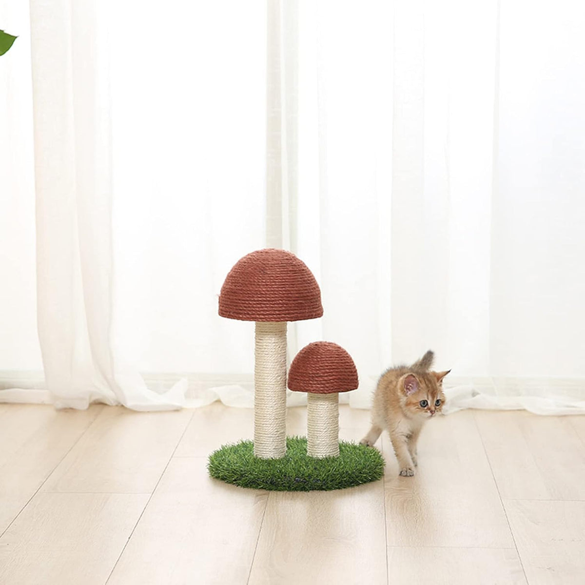 Mushroom Cat Scratching Post with Sisal - product photo 2 of 8