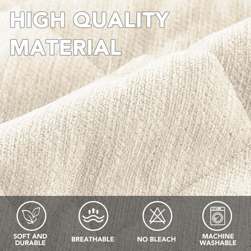 Couch Cover Chenille Pet Fuzzy Sofa Covers for 3 Cushion Anti Slip Washable Slipcovers with