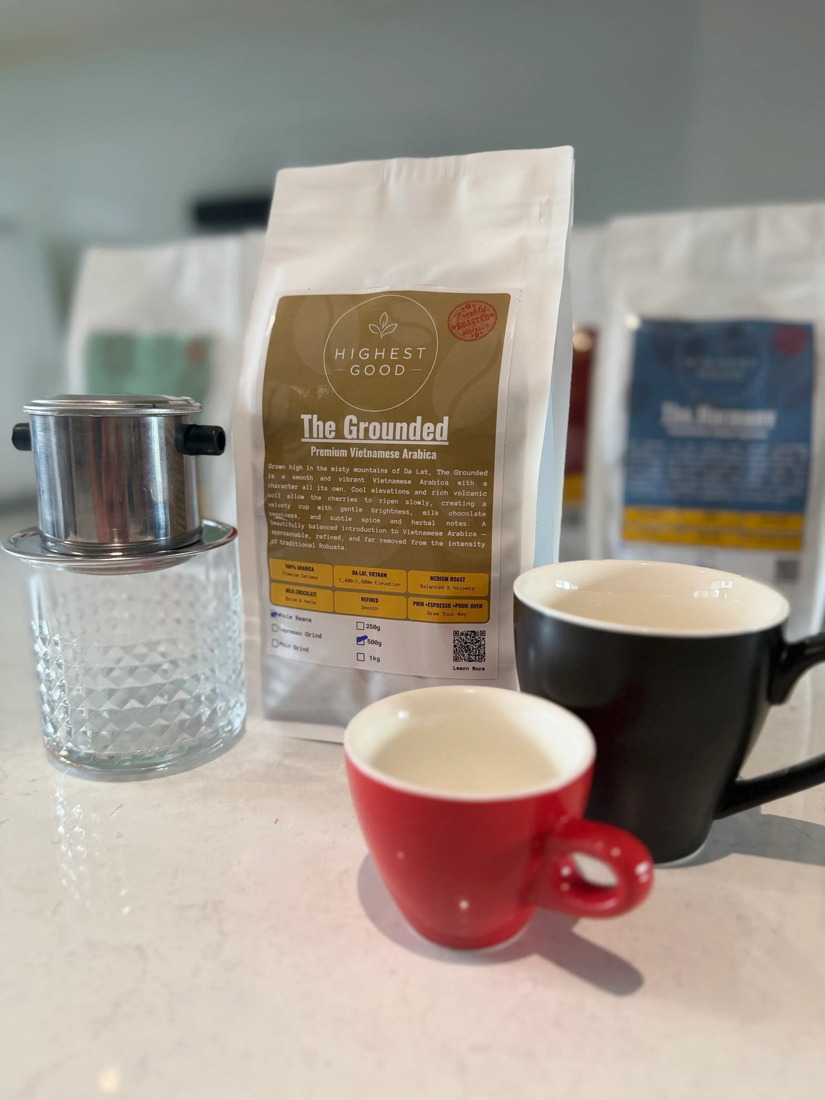 The Grounded – Premium Vietnam Arabica | High-Elevation Catimor - Espresso-grind / 1Kg