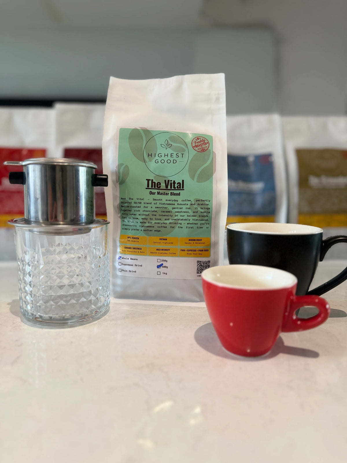 The Vital – Smooth Everyday Coffee | Master Blend Medium Roast - Phin-grind / 500g