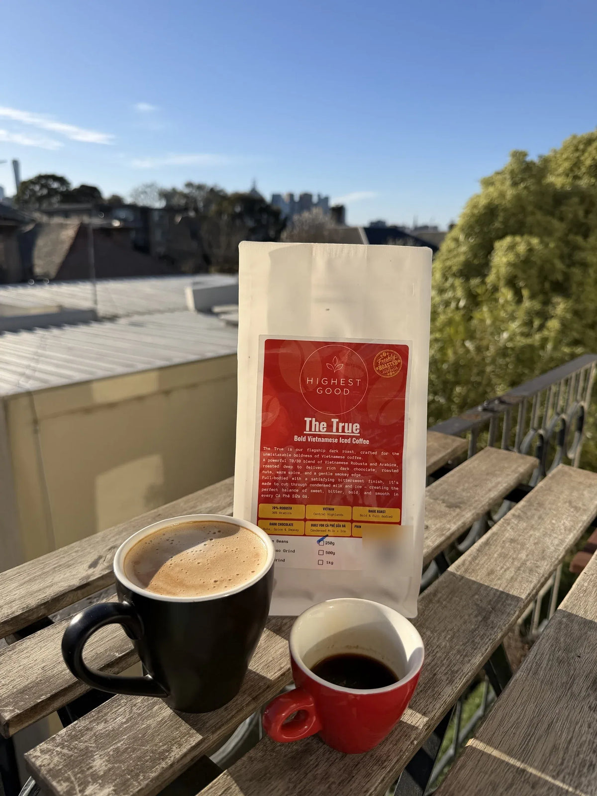 The True – Bold Vietnamese Iced Coffee | Dark Roast Robusta-Arabica Blend - Phin-grind / 1Kg