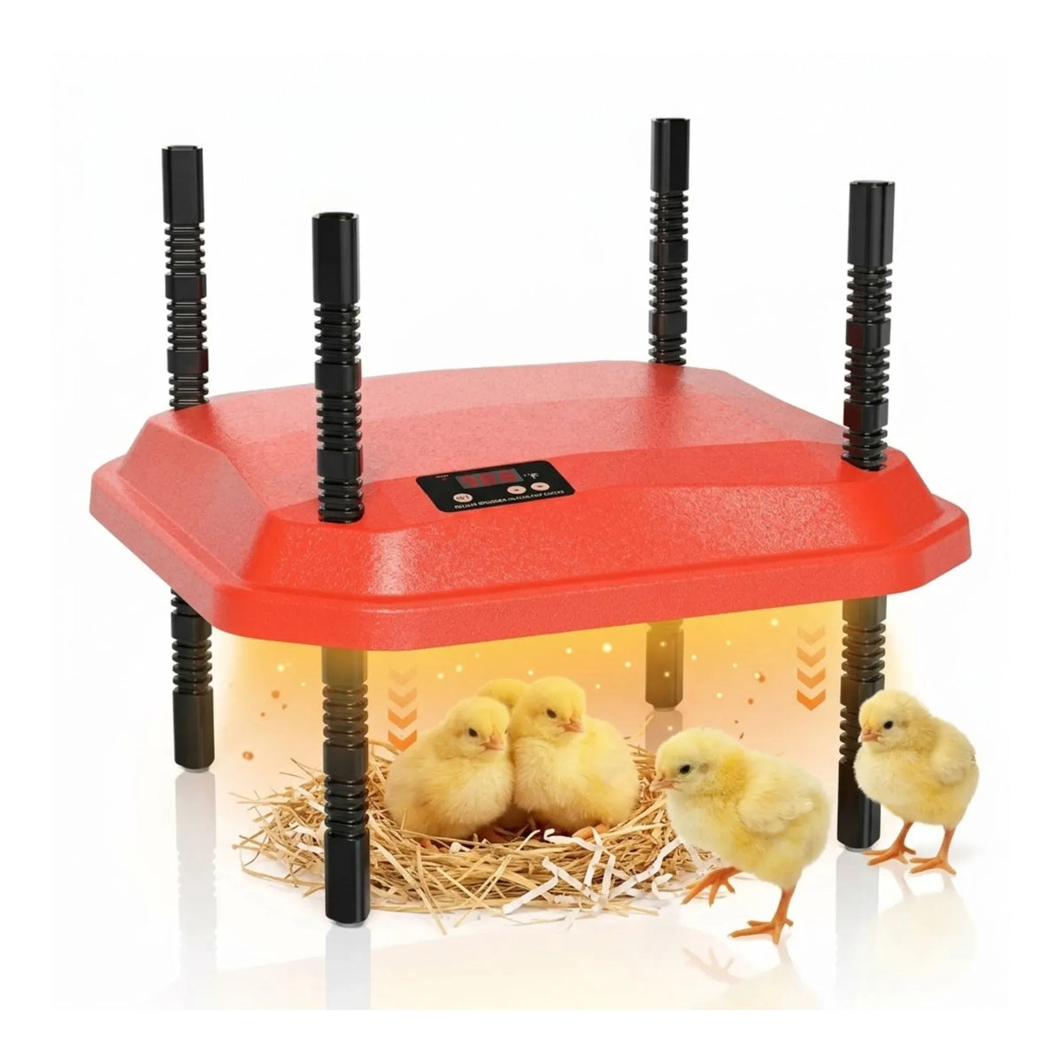 CARLA HOME Adjustable Chick Brooder Heating Plate - Red, 70 W