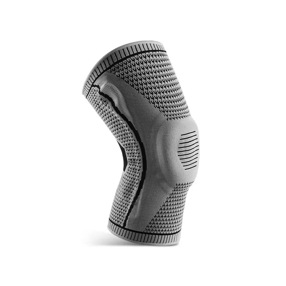 Breathable Knee Support Compression Sleeve – Grey, XL