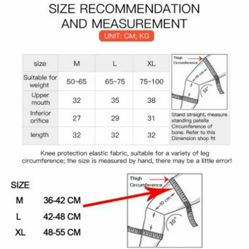 Breathable Knee Support Compression Sleeve – Grey, XL