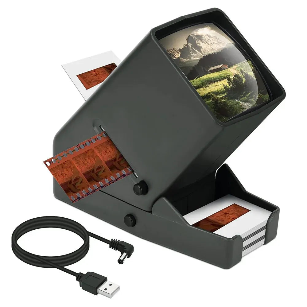 Photography Slide Viewer with 3X Magnification, Black, Desktop Design — product image 4
