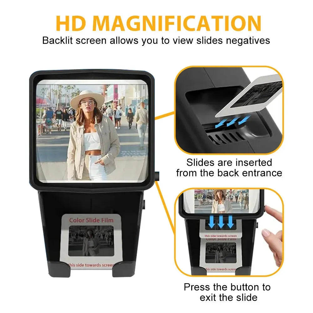 Photography Slide Viewer with 3X Magnification, Black, Desktop Design — product image 5