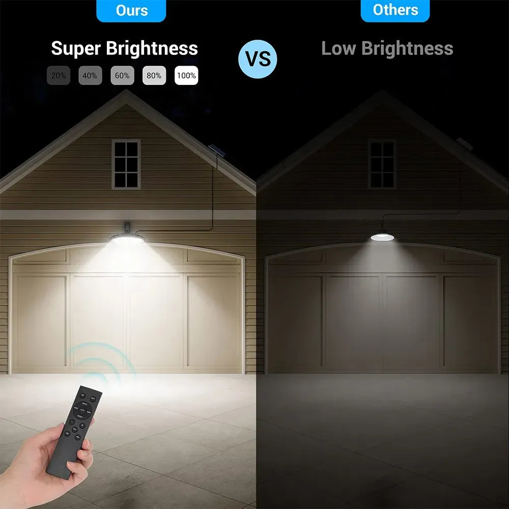 Solar Motion-Sensor Dual-Head Outdoor LED Light – Two Solar Panels, Black — product image 4 of 10