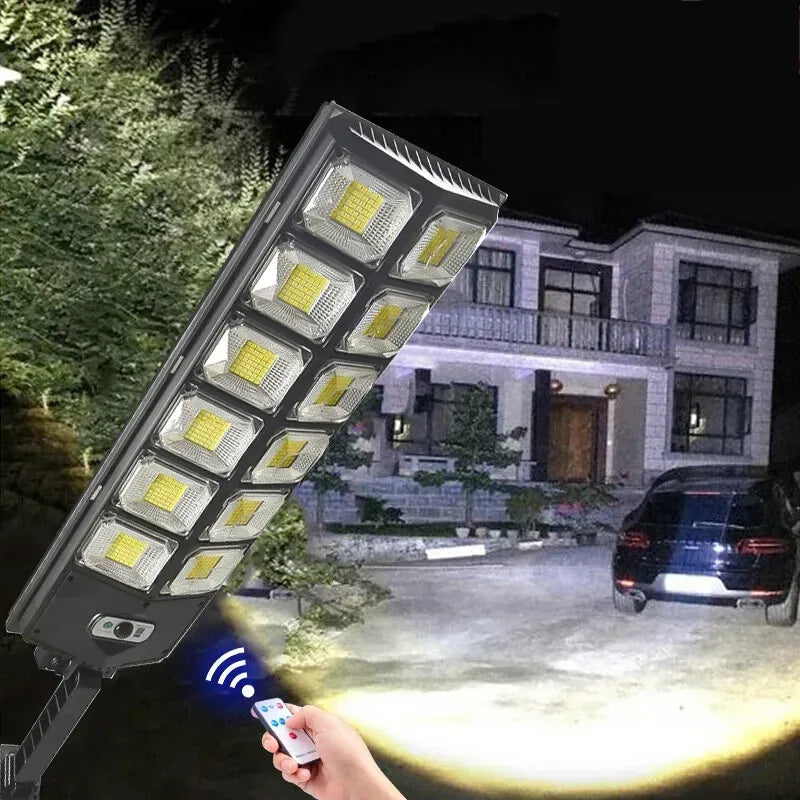 Two-Pack Outdoor Solar Motion-Sensor Street Lights – 504 LEDs Each — product image 2 of 10