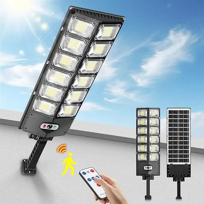 Two-Pack Outdoor Solar Motion-Sensor Street Lights – 504 LEDs Each — product image 7 of 10