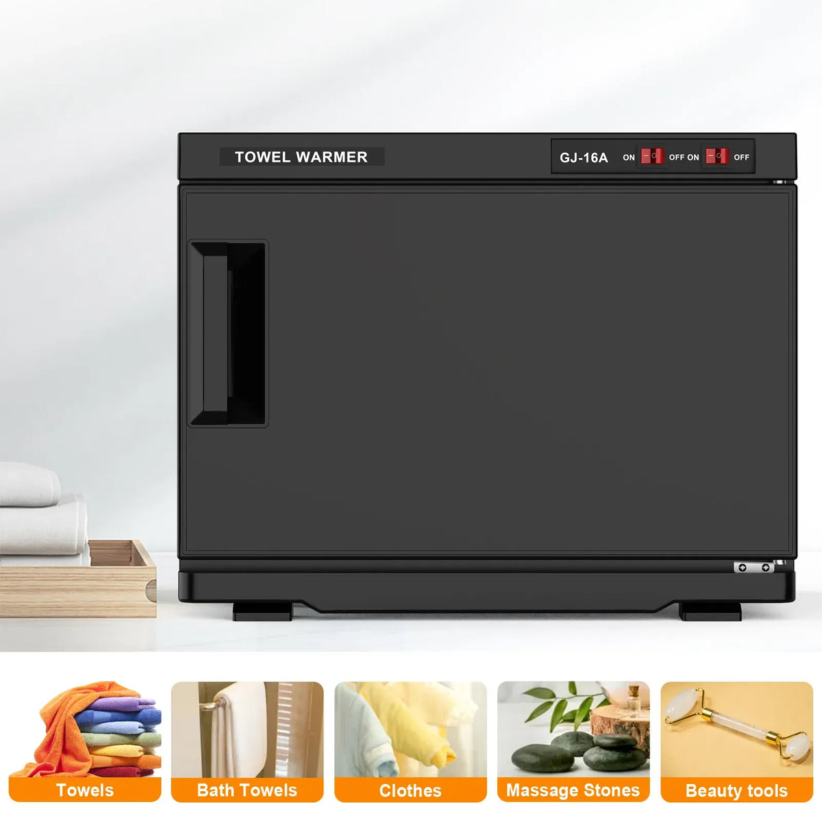 16L UV Towel Steriliser & Warmer Cabinet for Salon Use