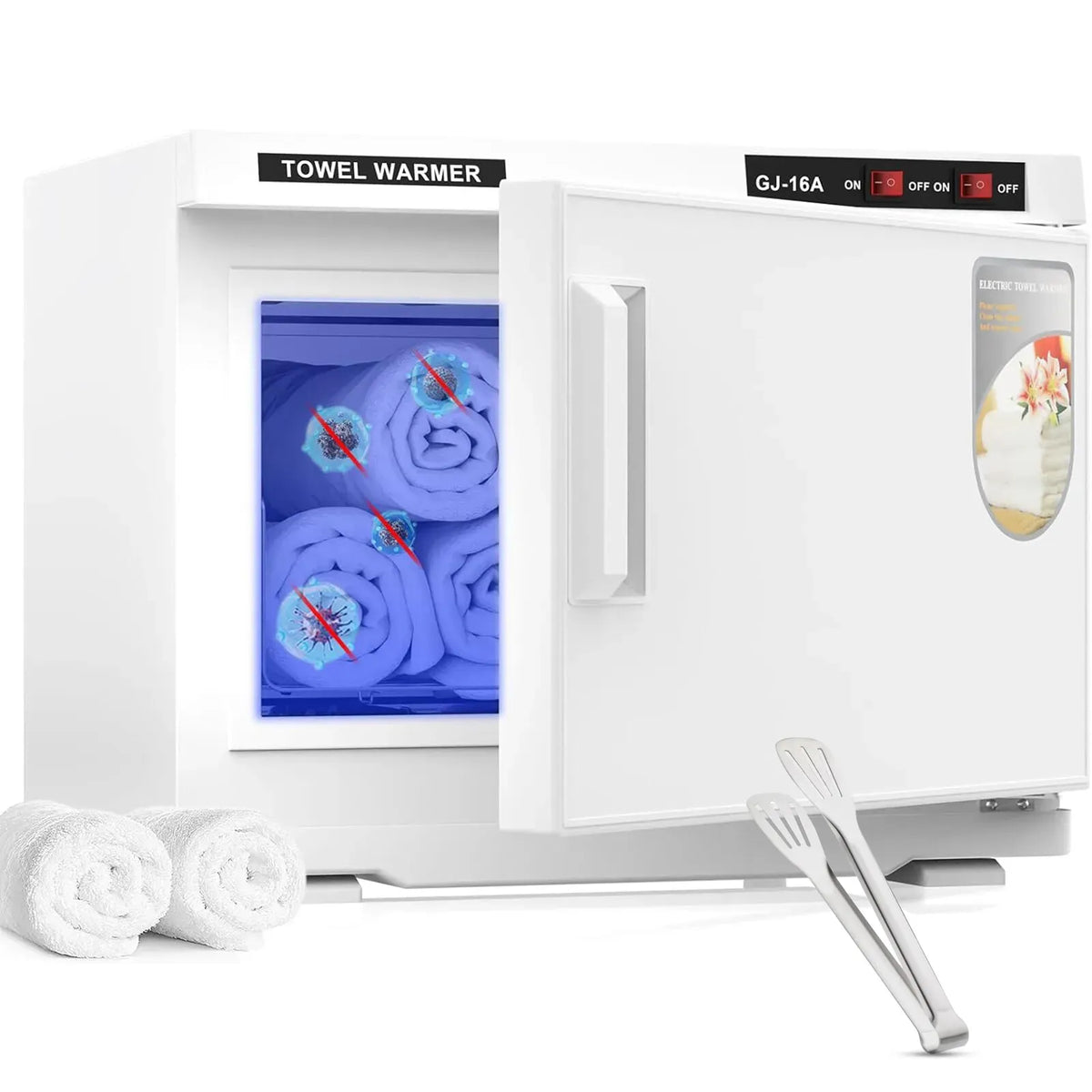 16L UV Towel Steriliser & Warmer Cabinet for Salon Use