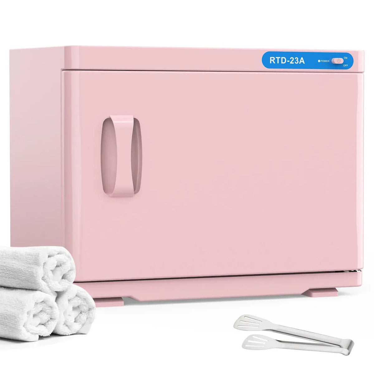 Pink 23L Hot Towel Warmer Cabinet with UV Sterilizer for Salon and Home Use — product image 5 of 10