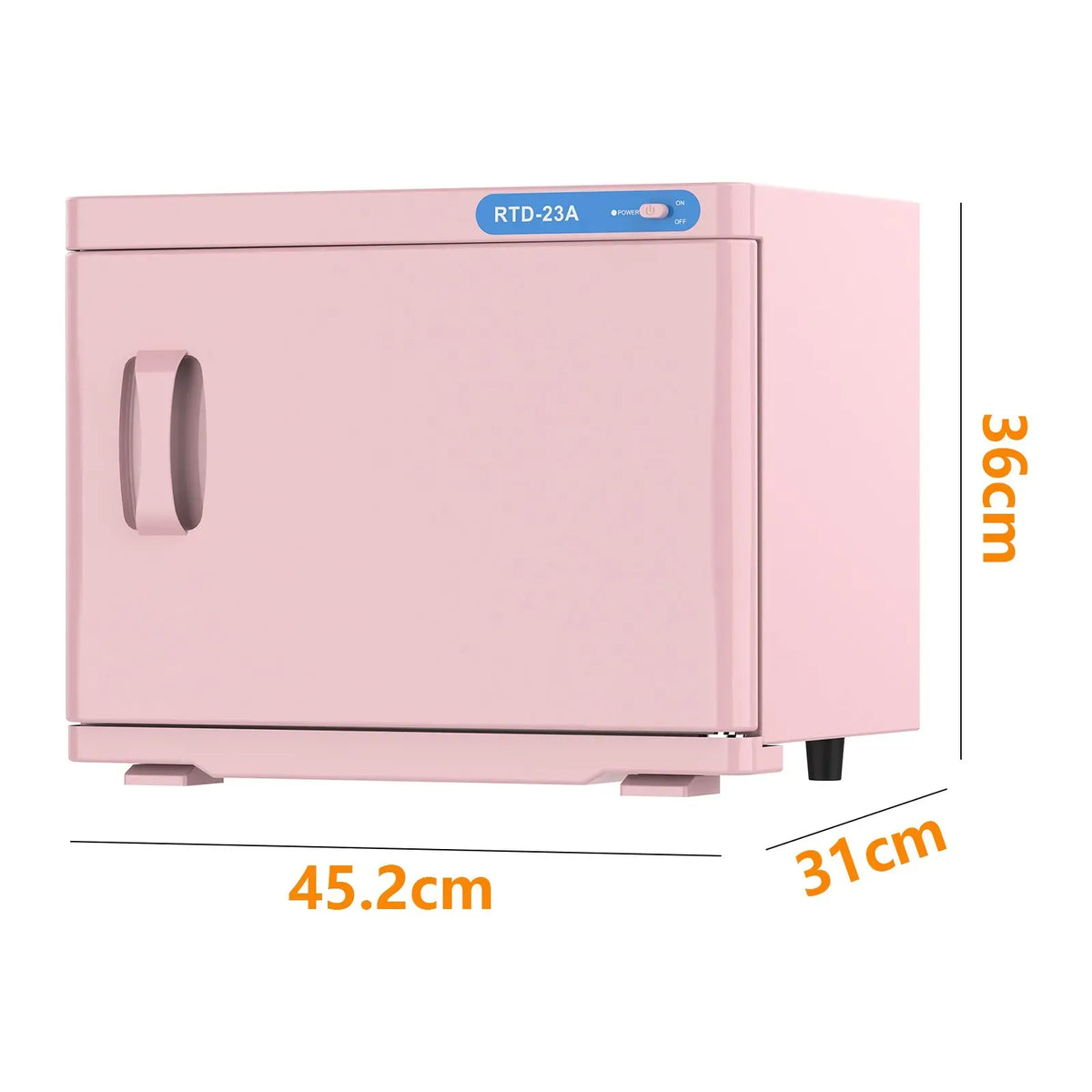 Pink 23L Hot Towel Warmer Cabinet with UV Sterilizer for Salon and Home Use — product image 7 of 10