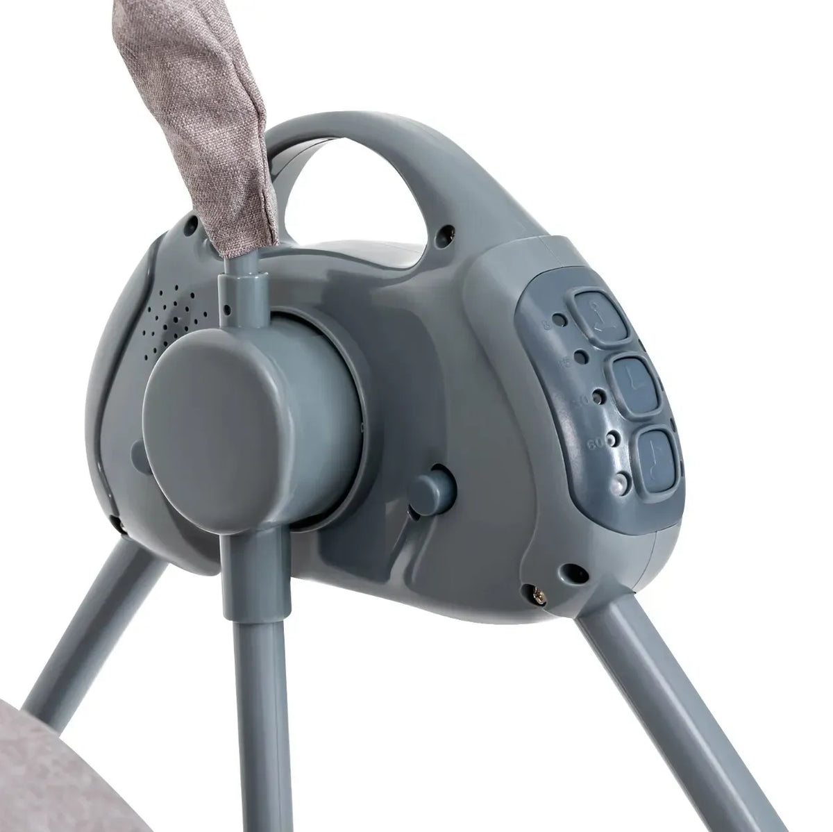 Auto-Swing Electric Baby Crib Cradle in Khaki with Bluetooth and 5 Adjustable Speeds — product photo 4