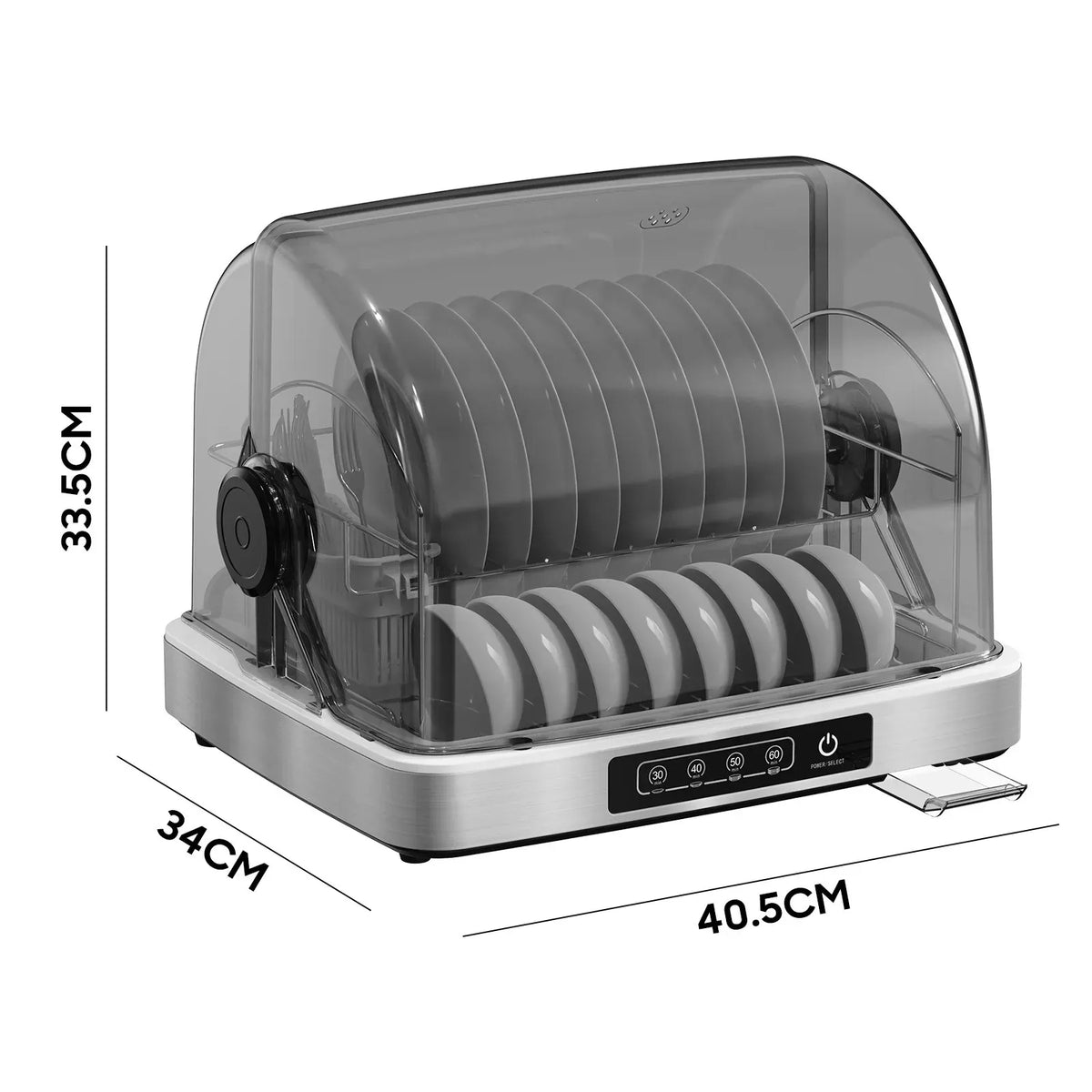 Hot-Air Countertop Drying Cabinet – 32 L Capacity Unverified, Black