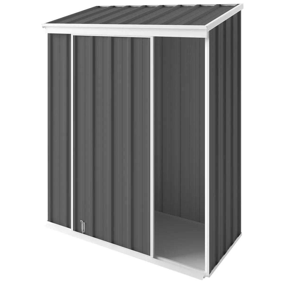 Narrow Sliding-Door Garden Shed 1.5 × 0.78m – Slate Grey