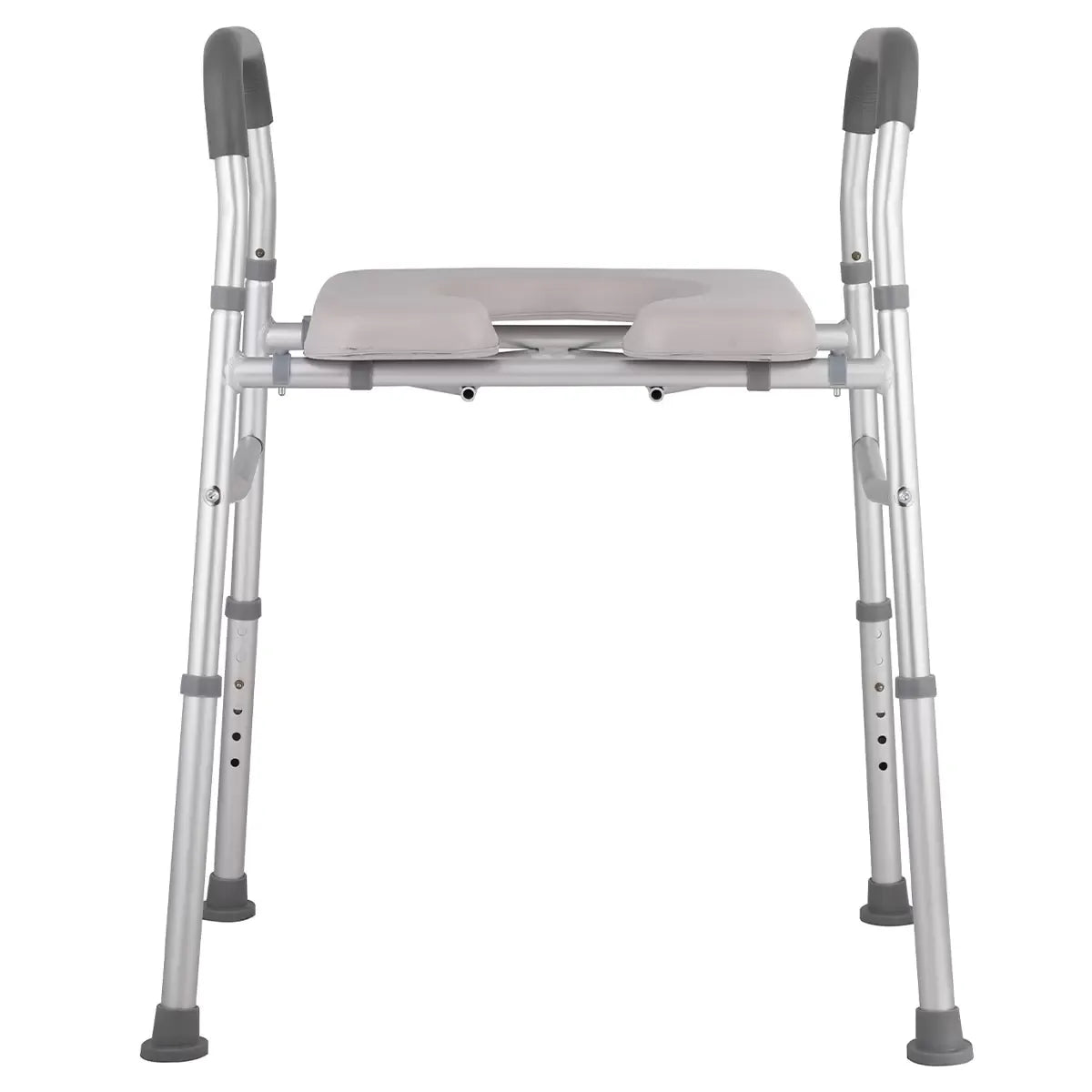 White 3-in-1 Adjustable Bedside Commode and Shower Chair – 135kg — product image 2