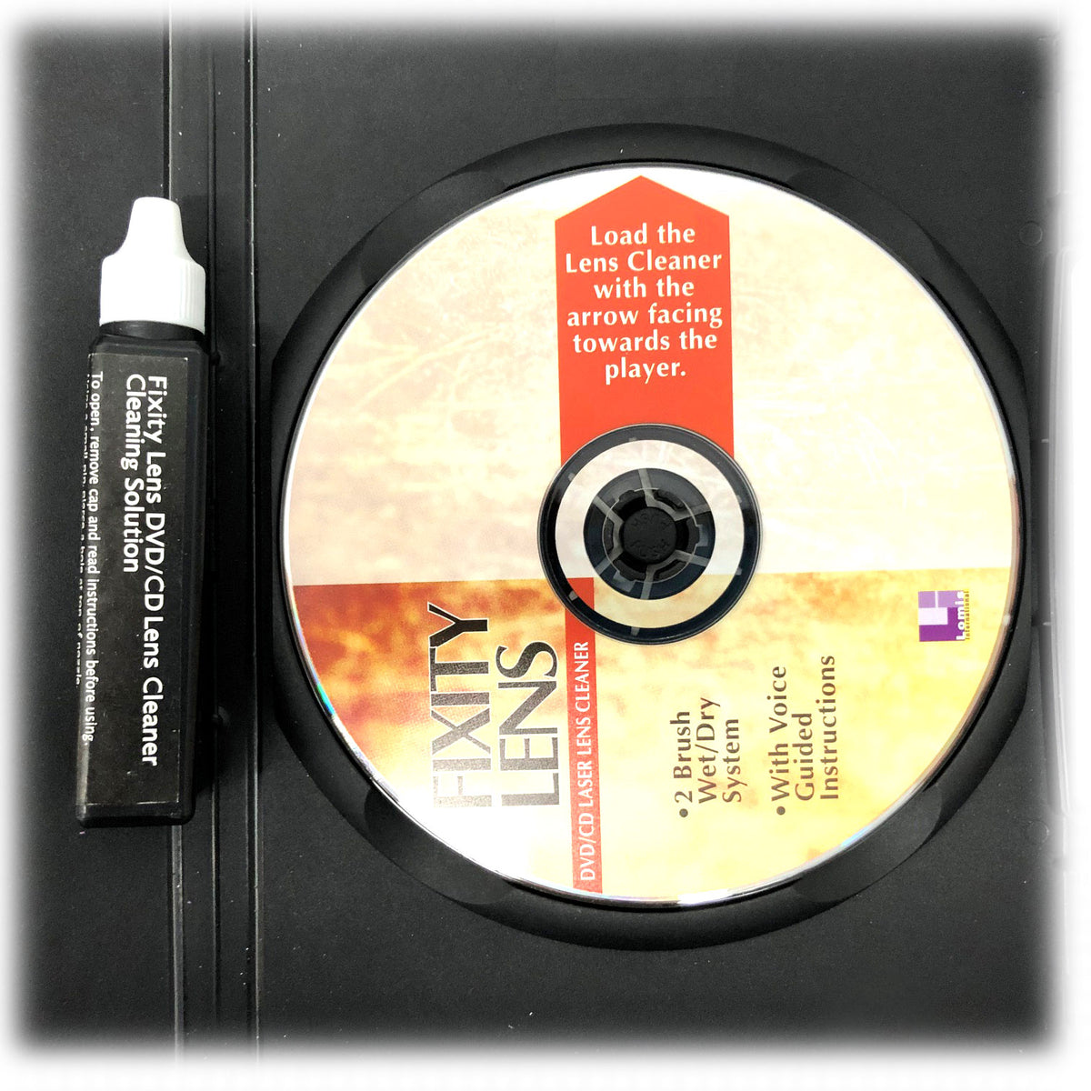 Lomis Fixity Lens Pro Care Lens Cleaner DVD Game CD Stacker Compatible — product image 2