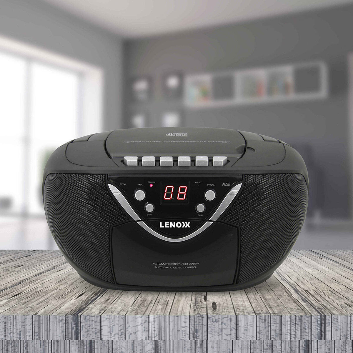 Portable CD/Cassette Player with AM/FM Radio Speaker — product image 3