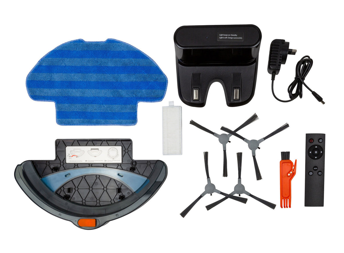 Smart Robot Vacuum Cleaner w/ 3-in-1 HEPA & Mopping Pad (Black) – supplier product image 2 of 6