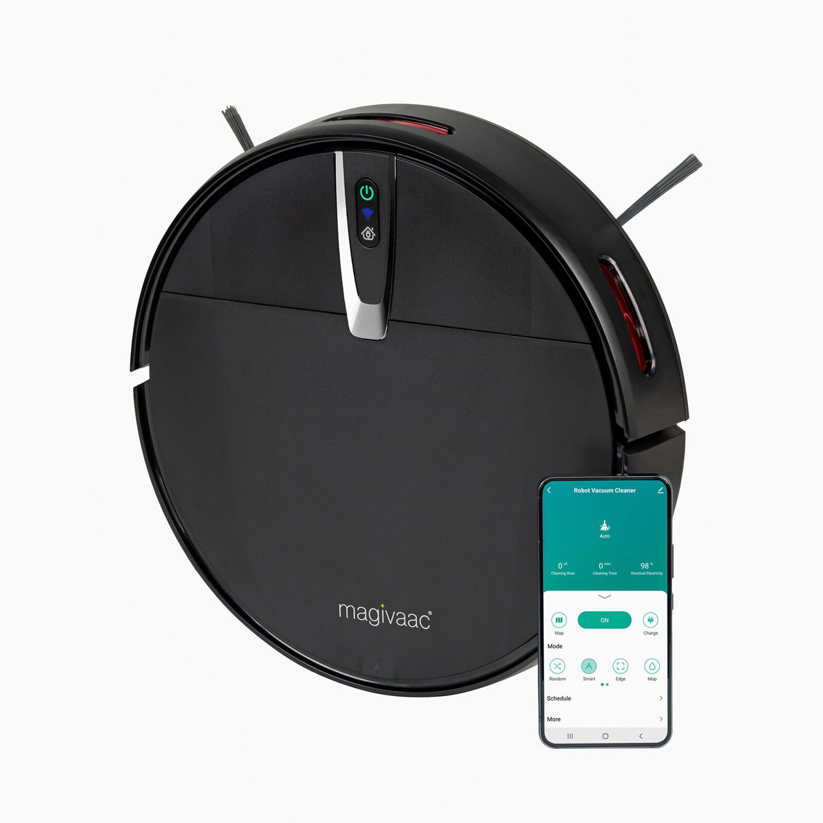 Smart Robot Vacuum Cleaner w/ 3-in-1 HEPA & Mopping Pad (Black) – supplier product image 6 of 6