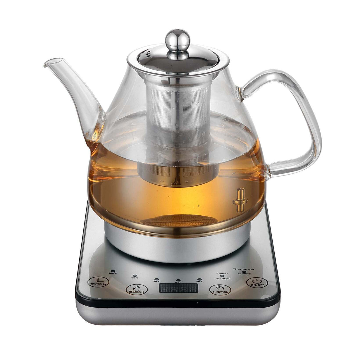 1.2L Digital Glass Kettle w/ Electric Tea Pot & Infuser 800W – supplier image 1 of 6