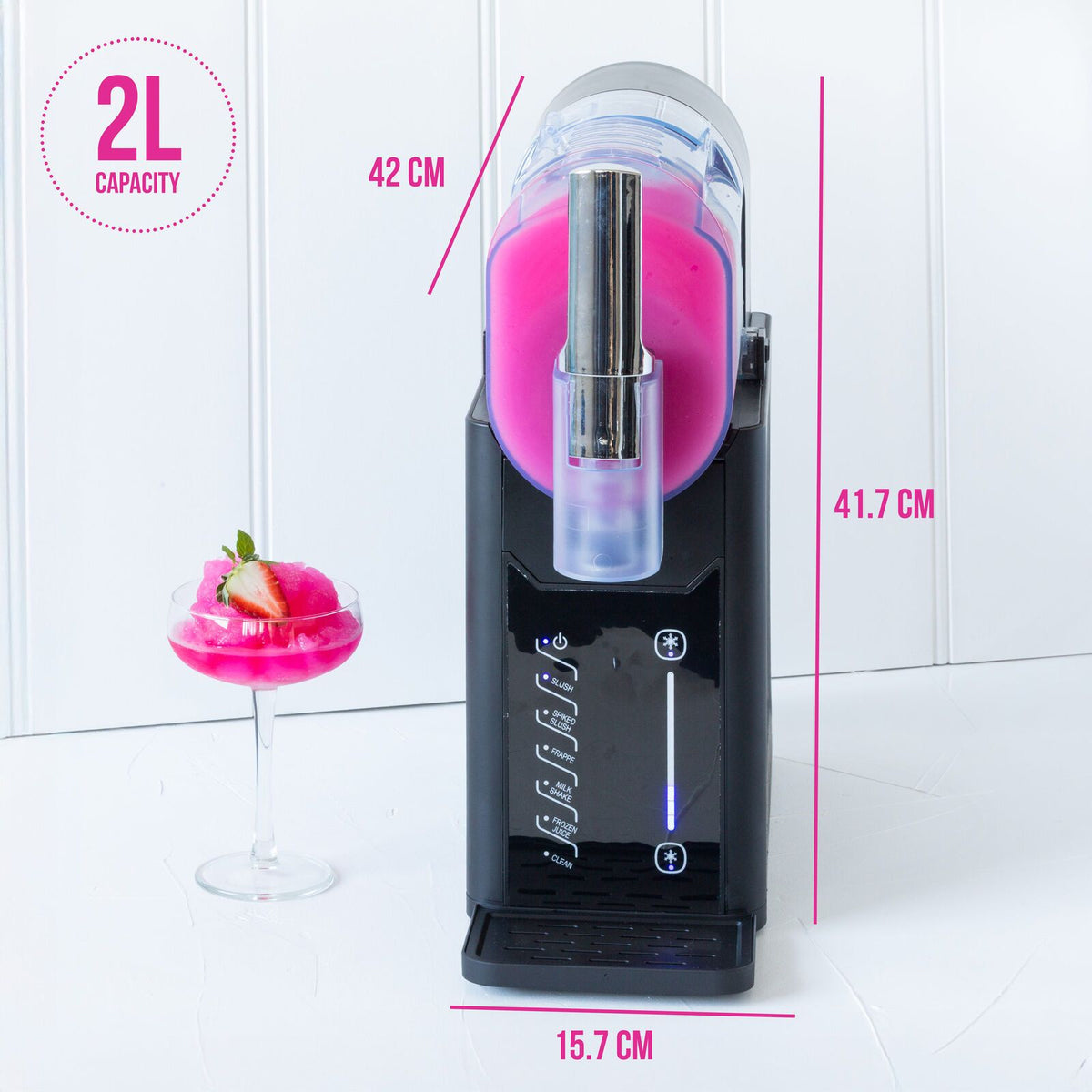 Healthy Choice 2 L 200 W Frozen Slushie Drink Maker with 5 Programs