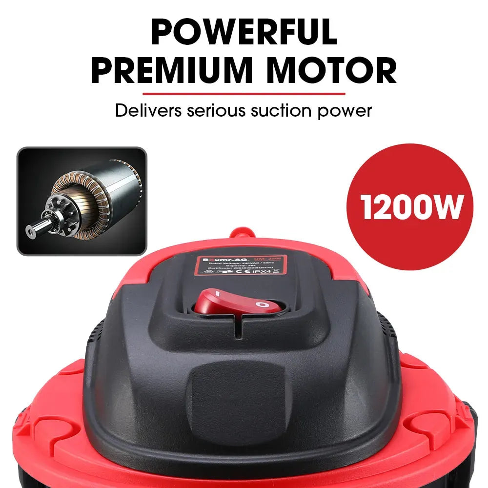 Baumr-AG 20L 1200W Wet and Dry Vacuum Cleaner, with Blower, for Car, Workshop, Carpet — product image 4