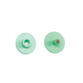 Blank Round Livestock Ear Tags with Pins, 100-Pack, Green