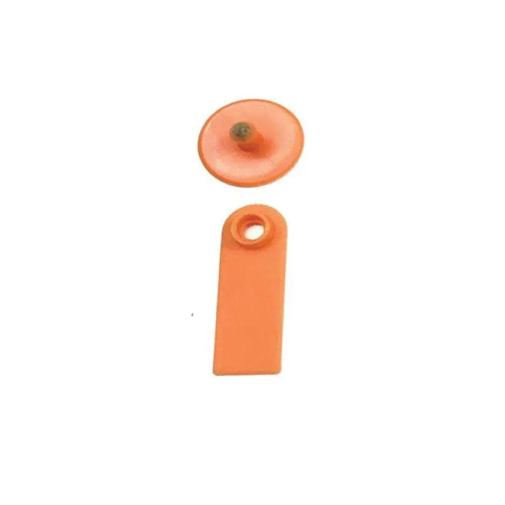 100x Cattle Ear Tags 5x2cm Set - Mini Orange Blank Pig Goat Livestock Label — product image 1 of 5