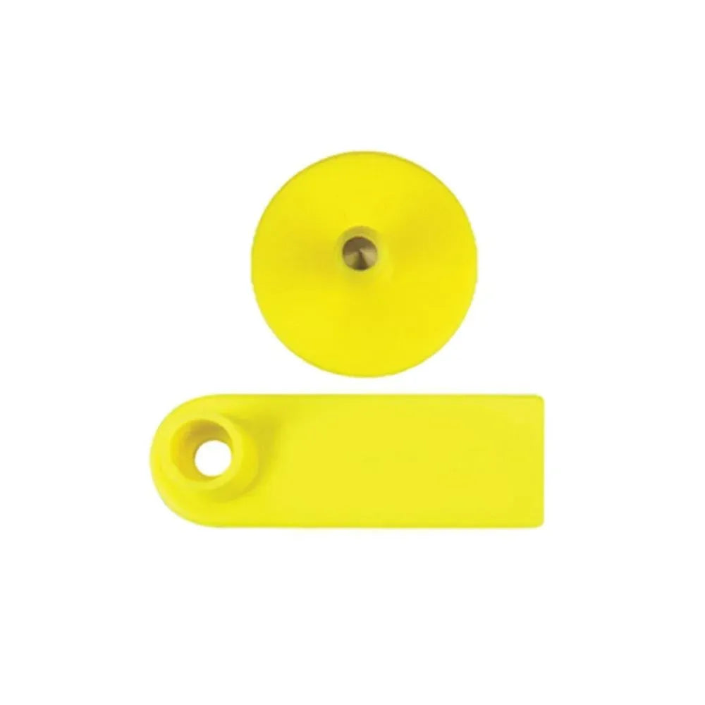 100x Cattle Ear Tags 5x2cm Set - Mini Yellow Blank Pig Goat Livestock Label — product image 2 of 5