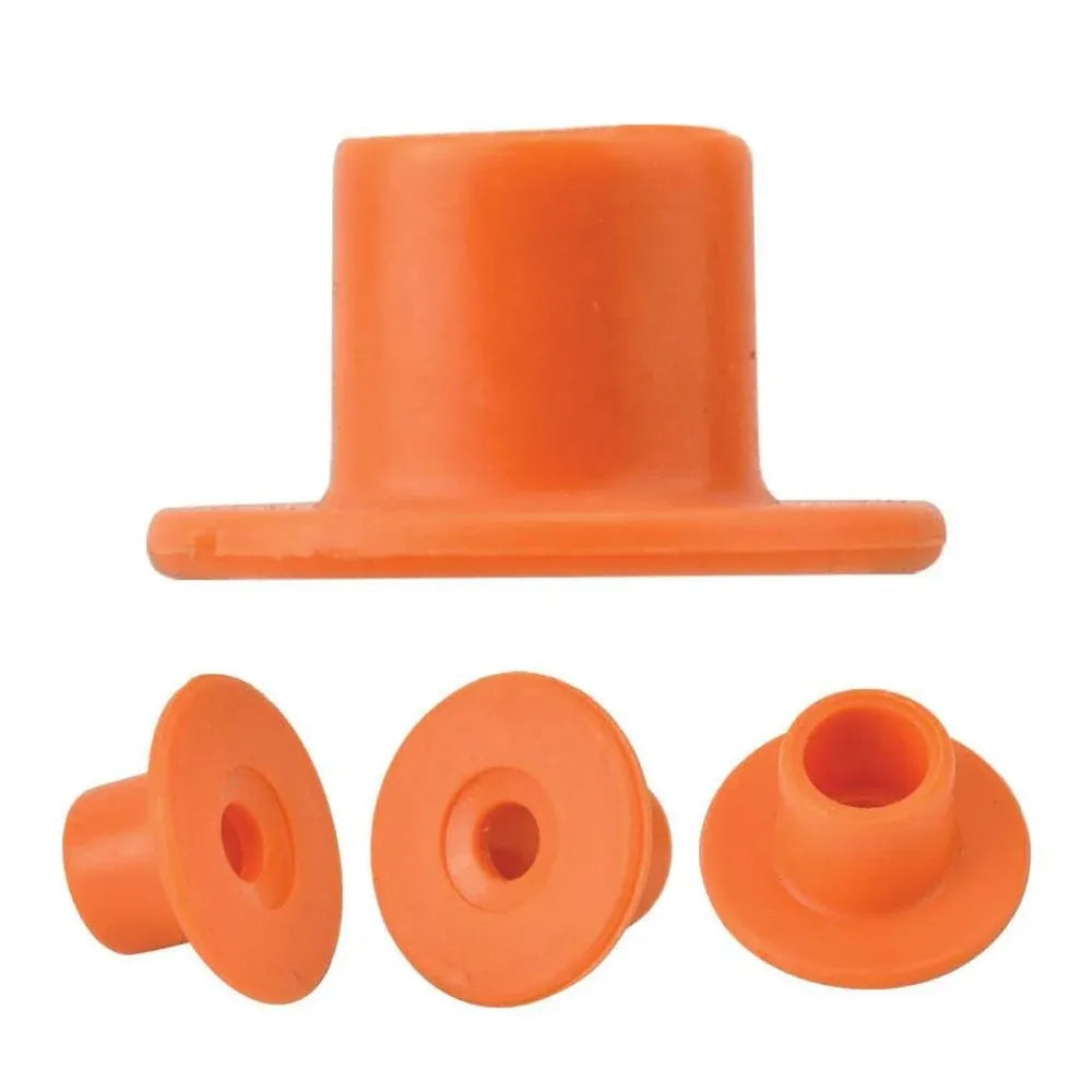 Numbered Round Livestock Ear Tags, 001–100, Orange