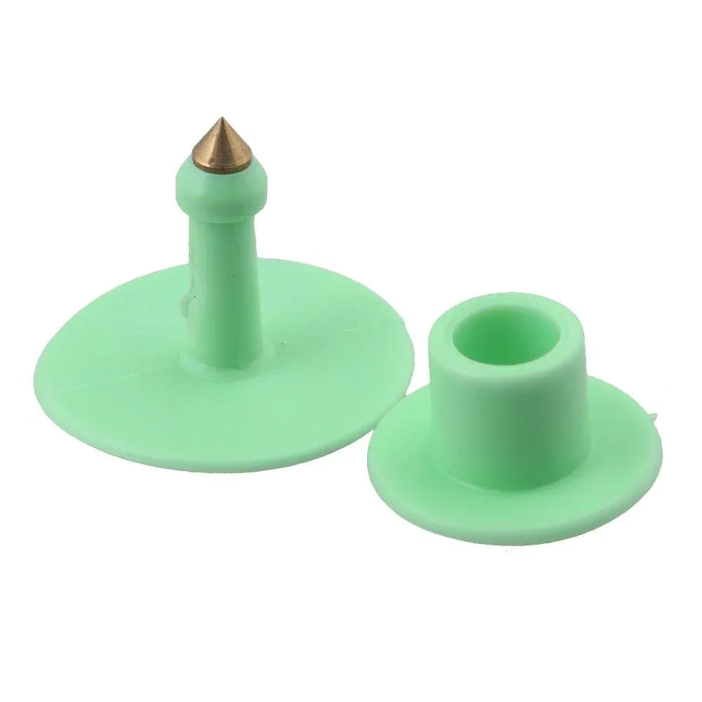 1-100 Cattle Number Ear Tags Set - Round Green Pig Sheep Goat Livestock Label — product image 3 of 6