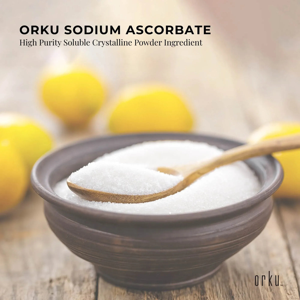 Orku 400g Sodium Ascorbate - High Purity Crystalline Powder Ingredient