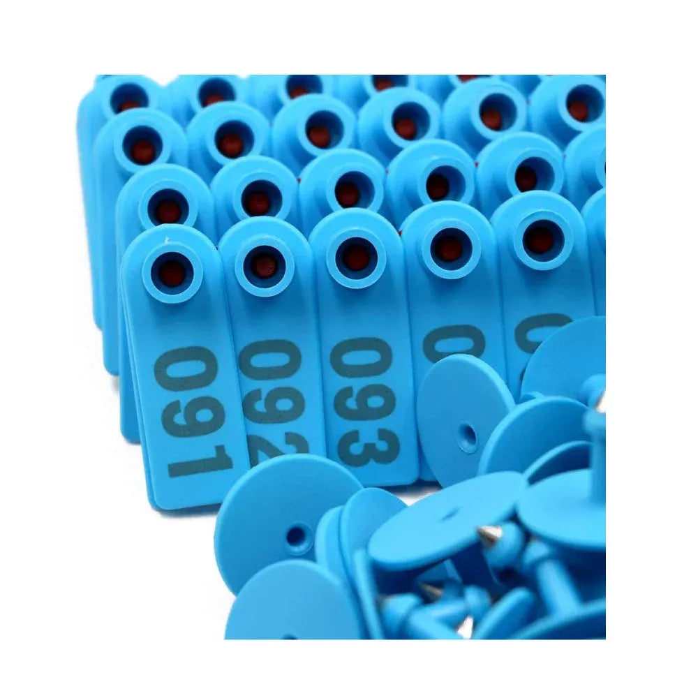 1-100 Cattle Number Ear Tags Set 5x2cm - Blue Small Cow Sheep Pig Livestock Label — product image 2 of 6