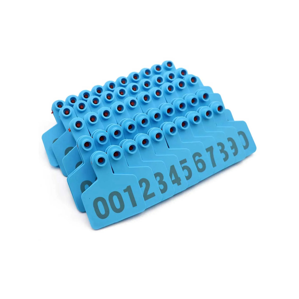 1-100 Cattle Number Ear Tags 5x4cm Set - Small Blue Pig Goat Livestock Label — product image 3 of 7