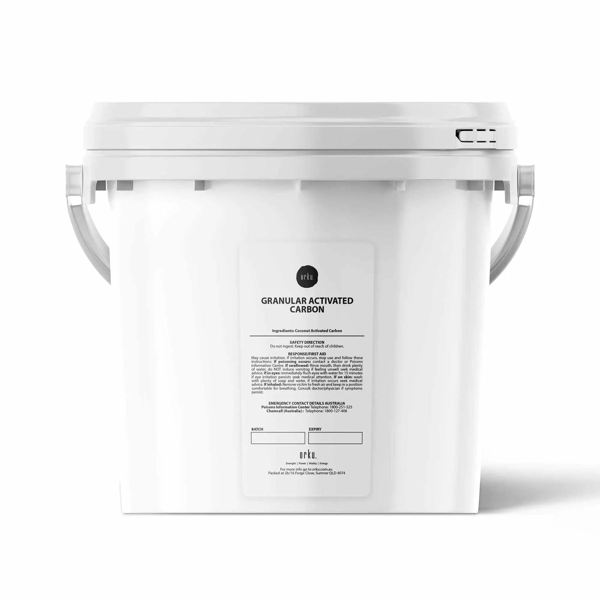 Orku 2.5Kg Granular Activated Carbon GAC Coconut Shell Charcoal Filtration Media - product image 1 of 6