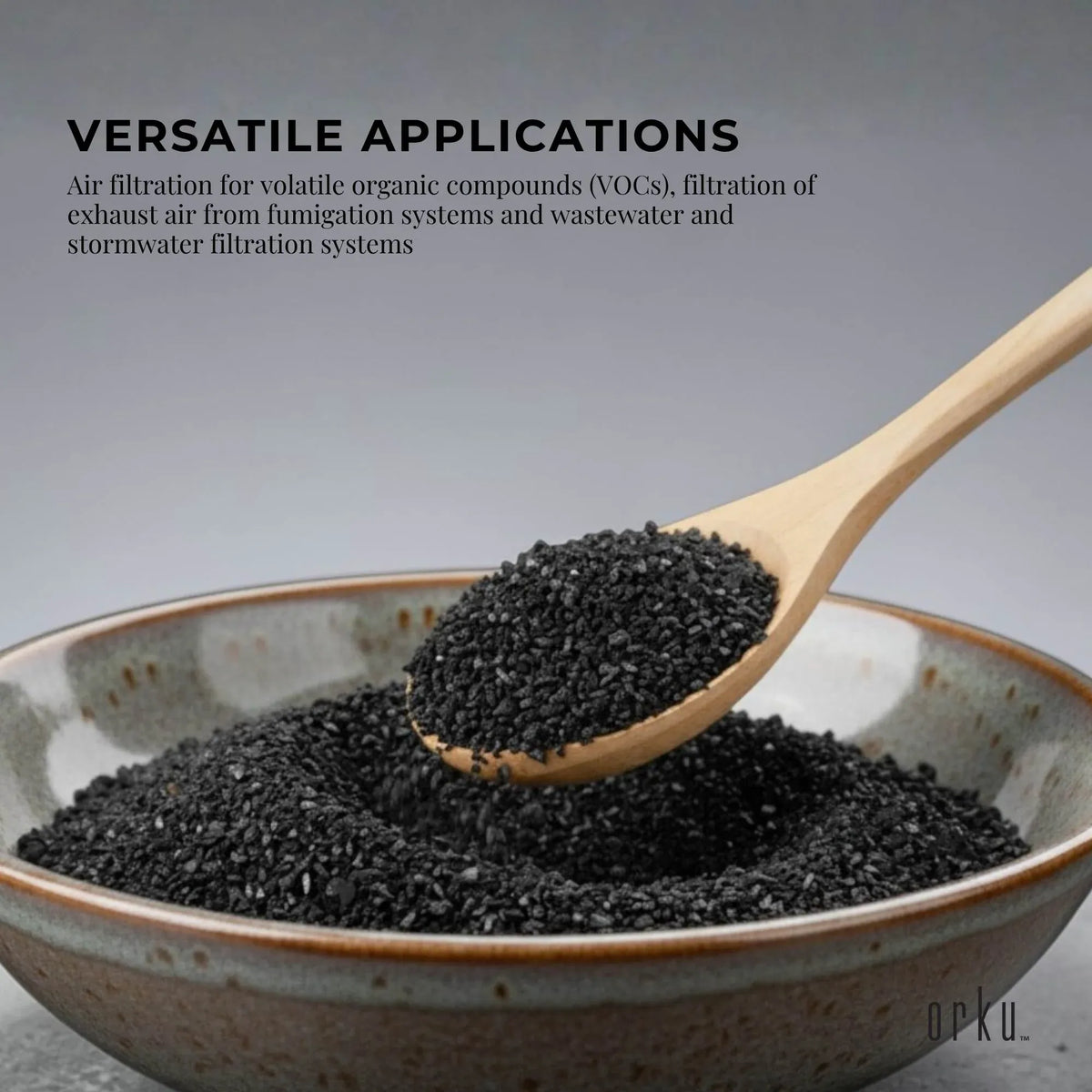 Orku 2.5Kg Granular Activated Carbon GAC Coconut Shell Charcoal Filtration Media - product image 5 of 6