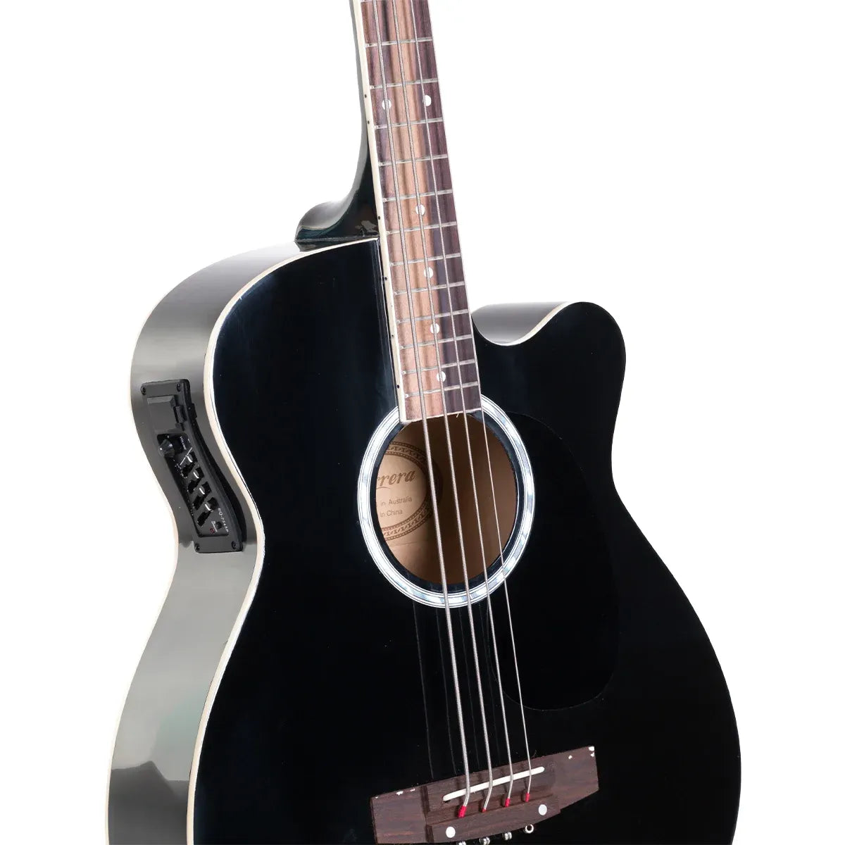 Karrera 43in Acoustic Bass Guitar - Black — product image 3