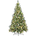 Christabelle Snow-Tipped Pre-Lit LED Christmas Tree with Pine Cones – 1.2 m — product image 1 of 12