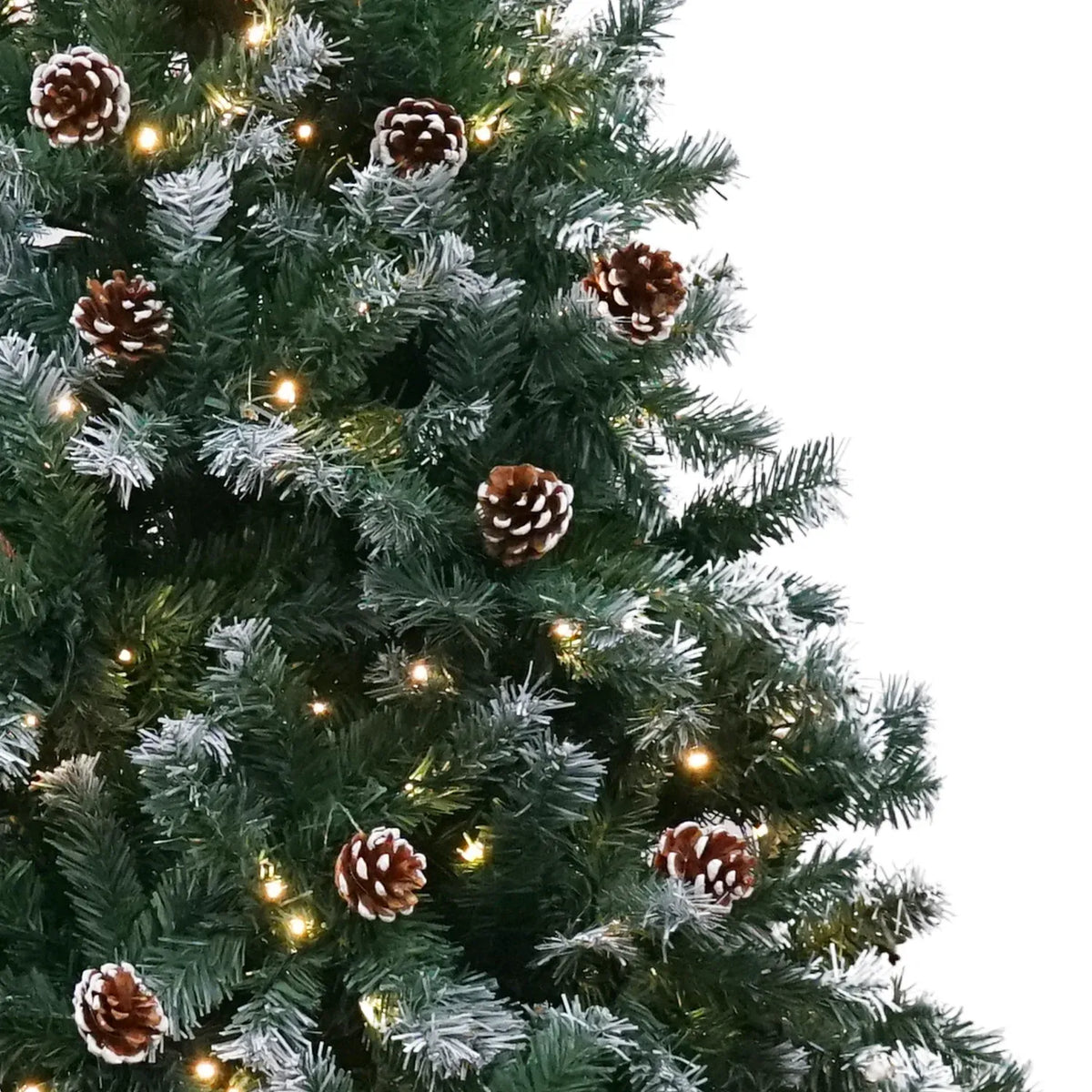 Christabelle Snow-Tipped Pre-Lit LED Christmas Tree with Pine Cones – 1.2 m — product image 7 of 12