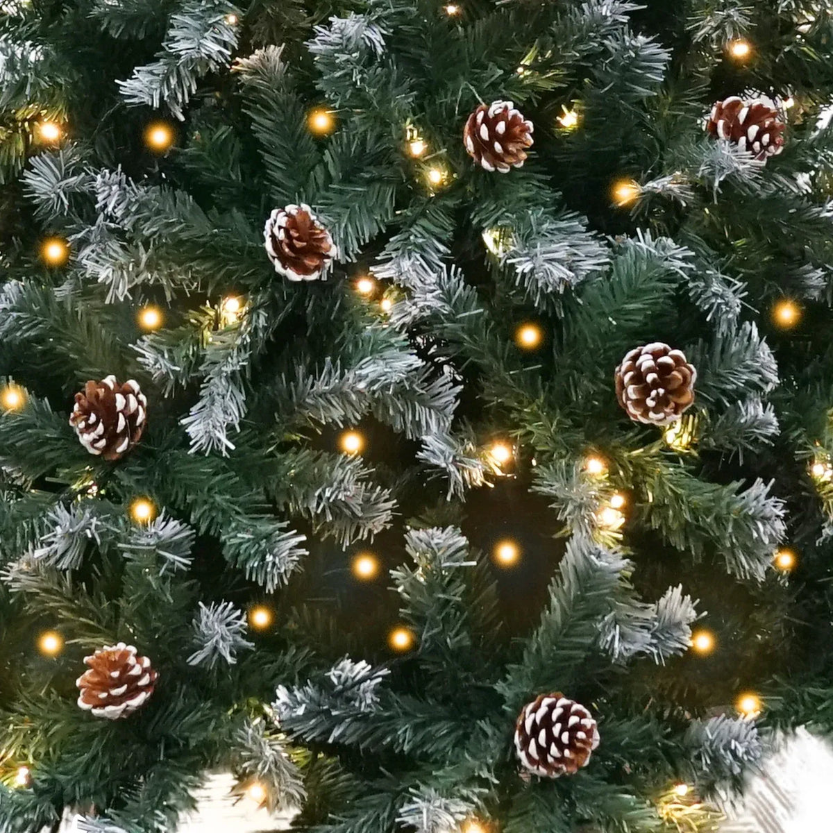 Christabelle Snow-Tipped Pre-Lit LED Christmas Tree with Pine Cones – 1.2 m — product image 8 of 12