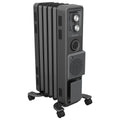 Dimplex 1.5kW Oil Free Column Heater - Portable Electric Radiator w/ Turbo Fan, Thermostat & Timer - Black