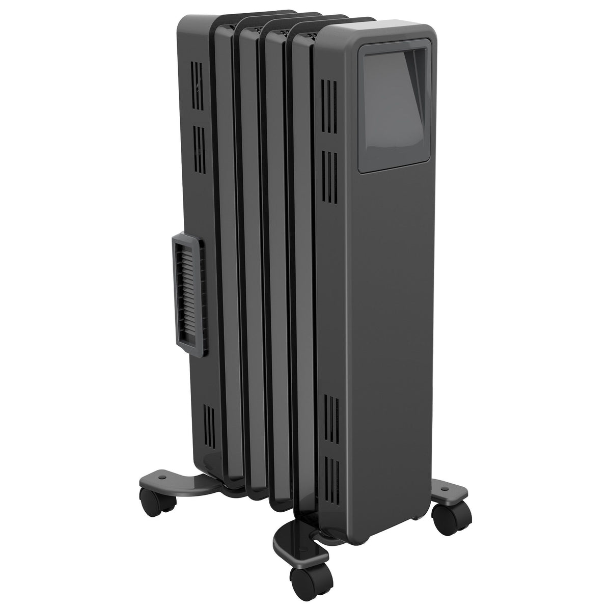 Dimplex 1.5kW Oil Free Column Heater - Portable Electric Radiator w/ Turbo Fan, Thermostat & Timer - Black