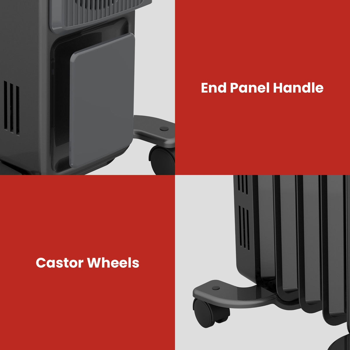Dimplex 1.5kW Oil Free Column Heater - Portable Electric Radiator w/ Turbo Fan, Thermostat & Timer - Black